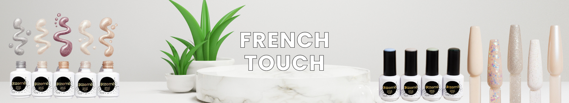 French Touch | Classic & Micro-French Manicure Gels – Glazeme