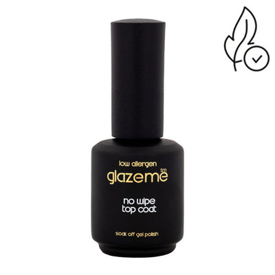 Glazeme No Wipe Top Coat Low Allergen Gel Nail Polsih