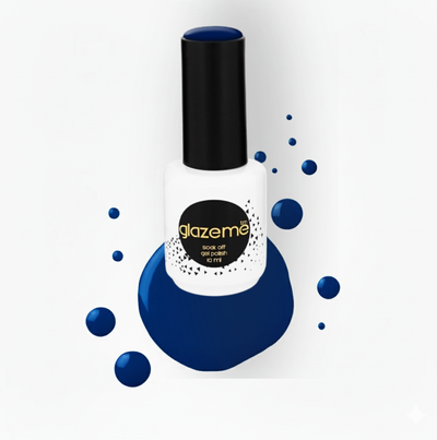 Glazeme Peek A Blue Gel Nail Polish