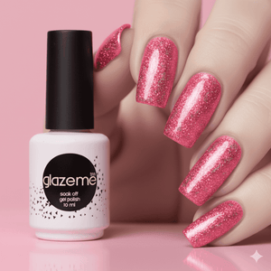 Pink Glitter Nail Polishes